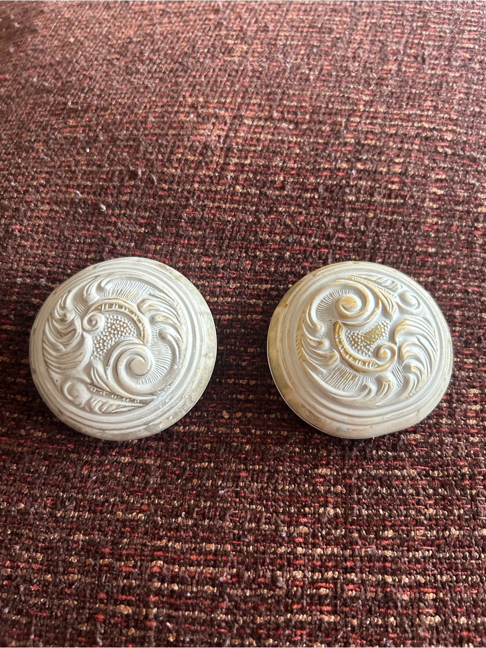 2 Vintage Door Knob Covers
